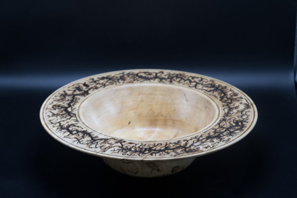 Spalted Maple Platter with Lichtenberg Figures - Image 3