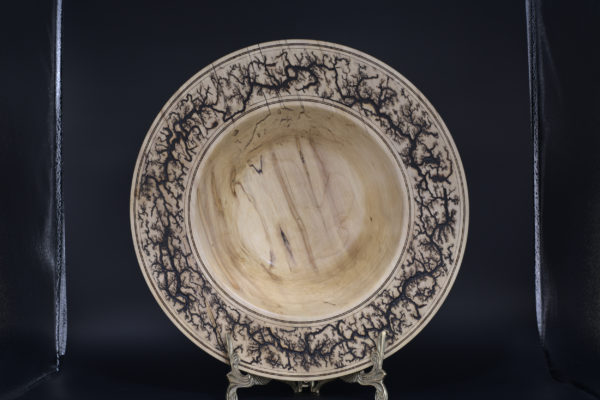 Spalted Maple Platter with Lichtenberg Figures - Image 4