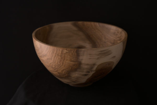 Willow Bowl with Turned Walnut Base - Image 6