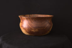 Juniper Bowl with Brass Inlay
